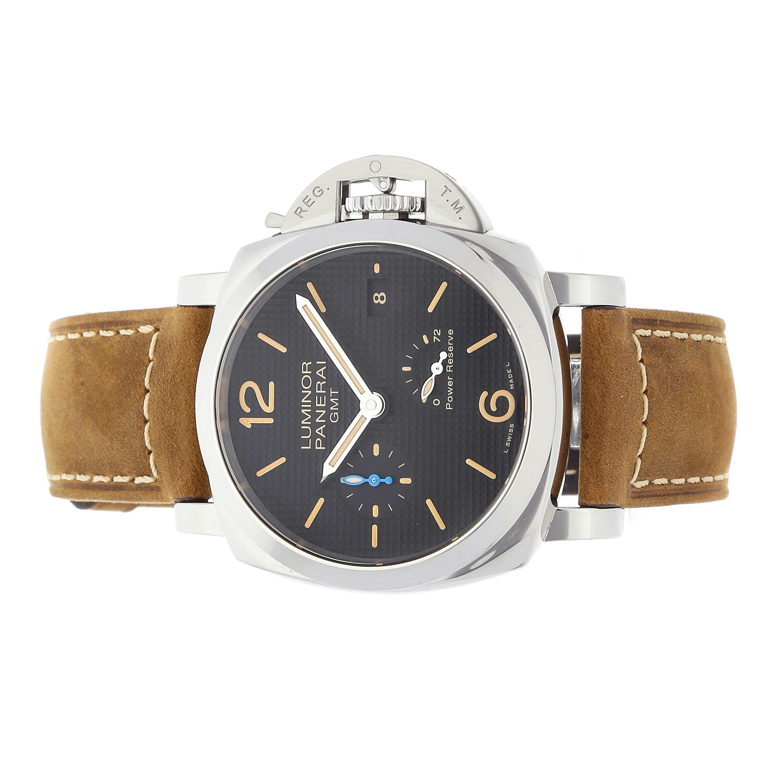 Panerai Luminor 1950 3 Days GMT Power Reserve PAM 1537 WatchBox